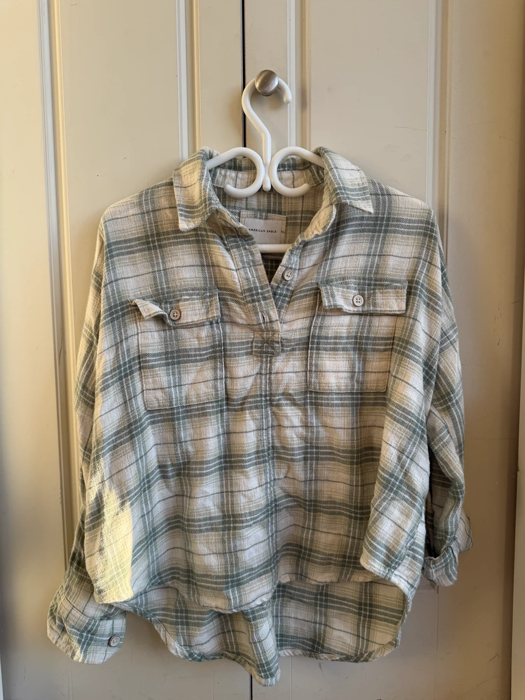 American Eagle Plaid Flannel Shirt