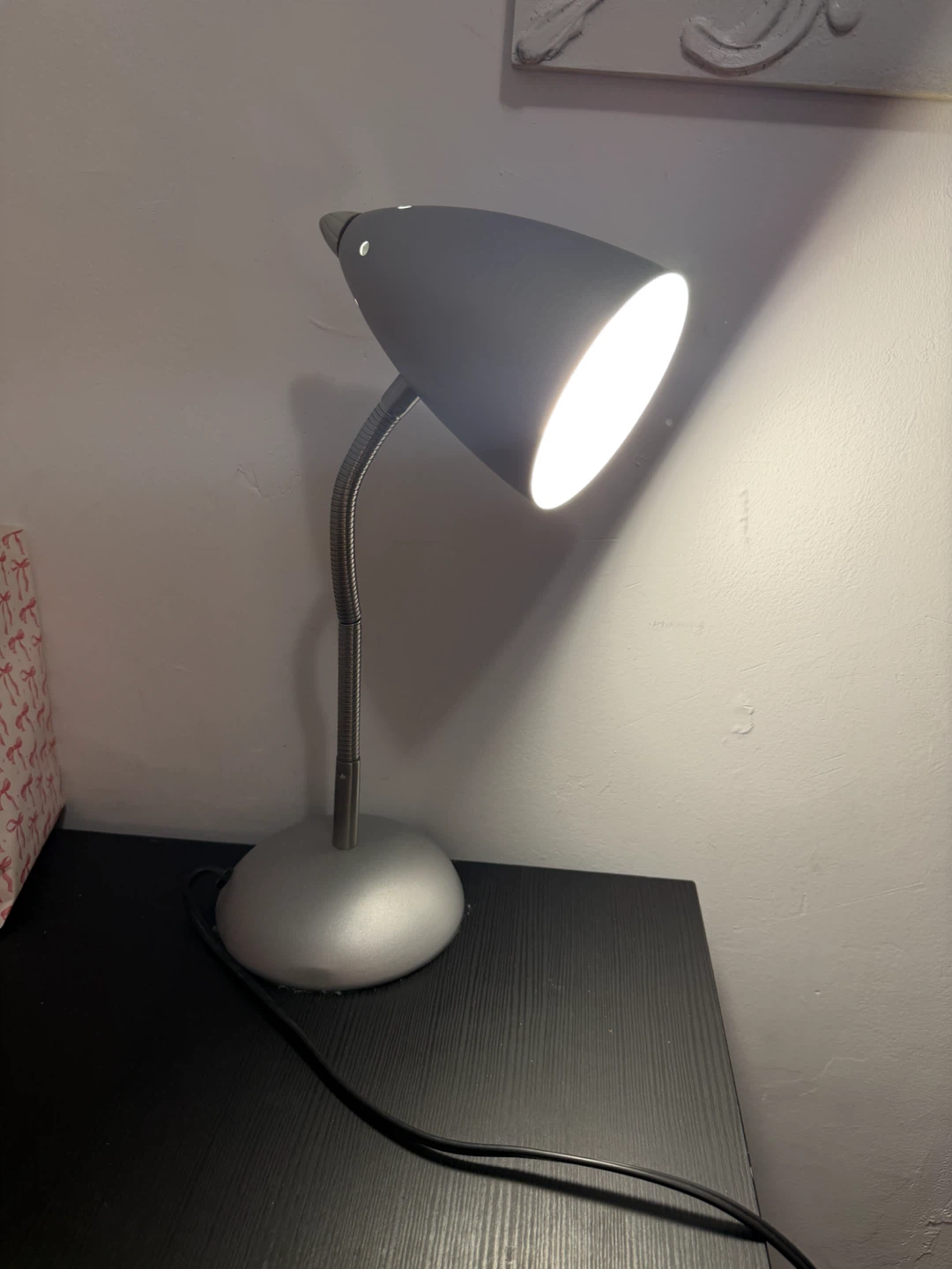 Silver Gooseneck Desk Lamp / Reading Light (Working) - photo 2