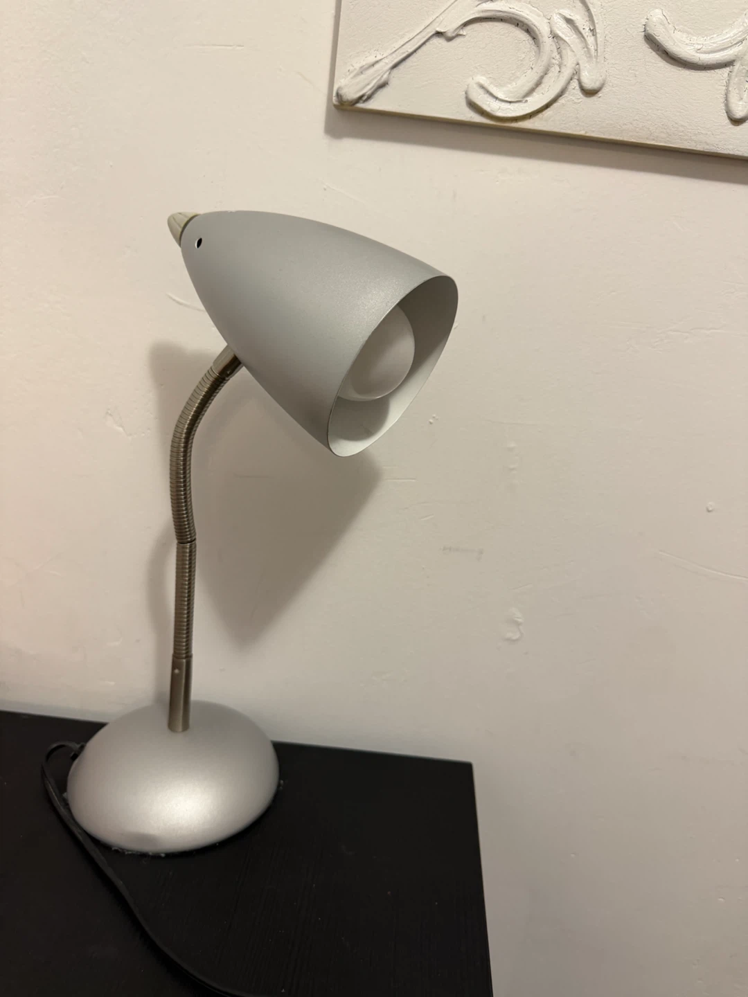Silver Gooseneck Desk Lamp / Reading Light (Working) - photo 4