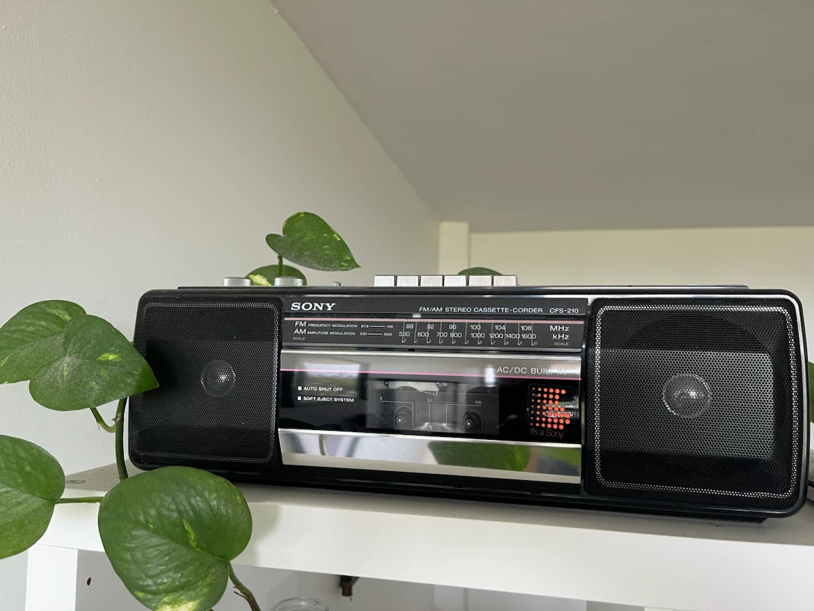 Vintage Sony Radio with Casette Player