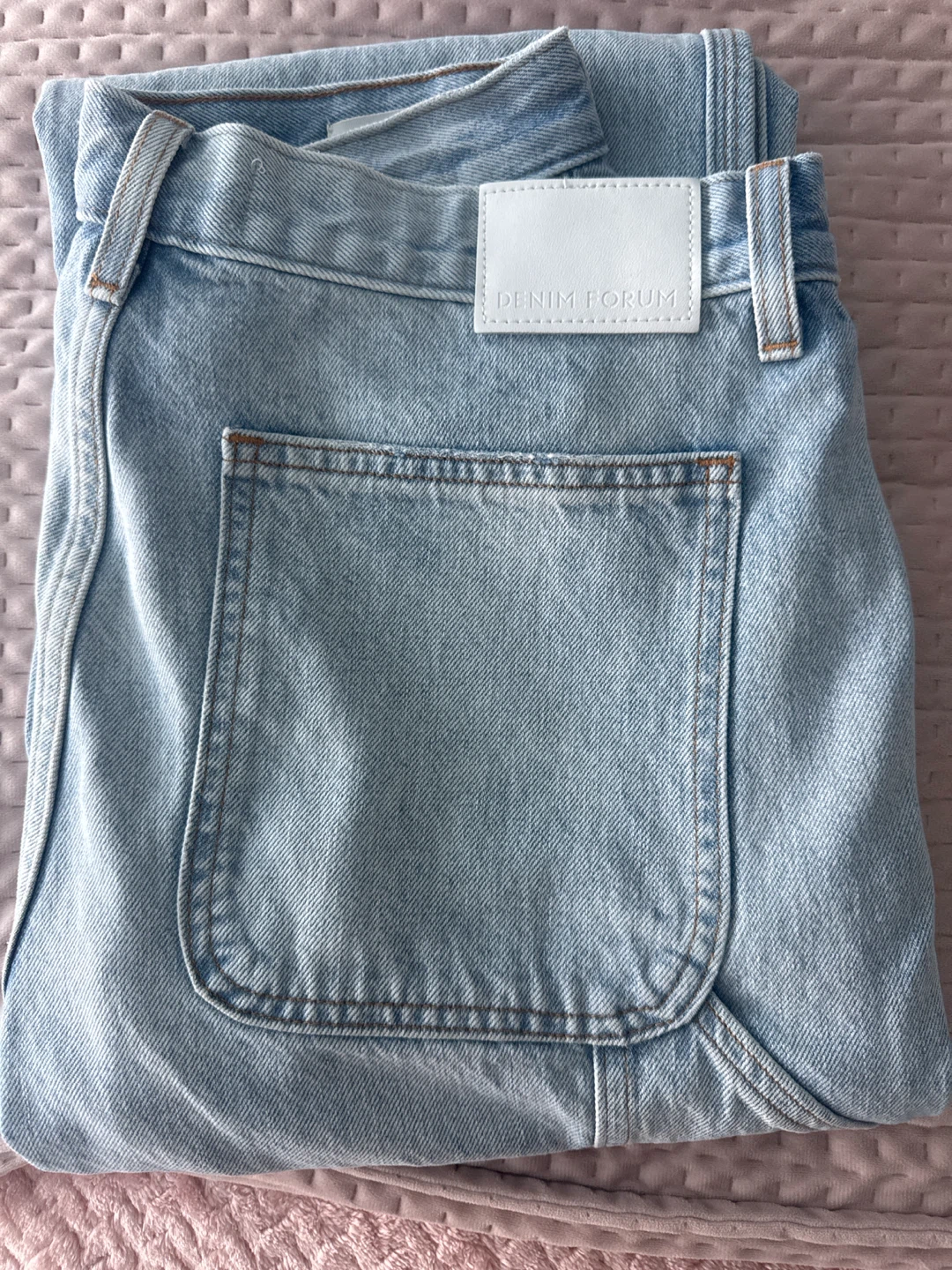 Denim Forum The Lou Low Rise Carpenter Jeans