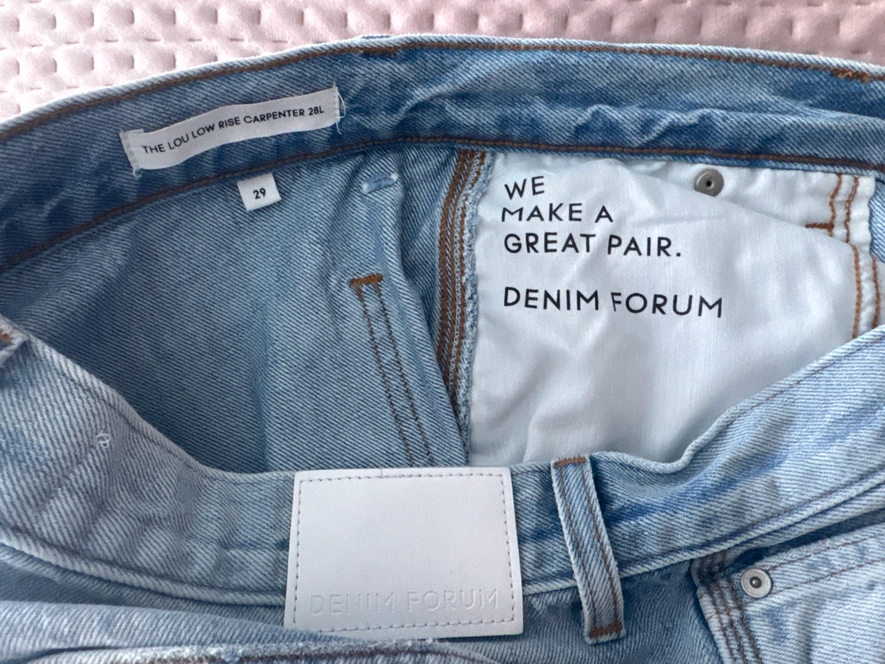 Denim Forum The Lou Low Rise Carpenter Jeans - photo 5