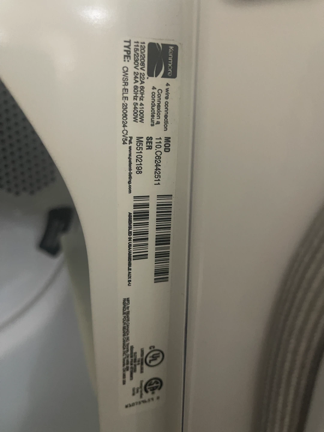 Kenmore Series 300 Electric Dryer - photo 4