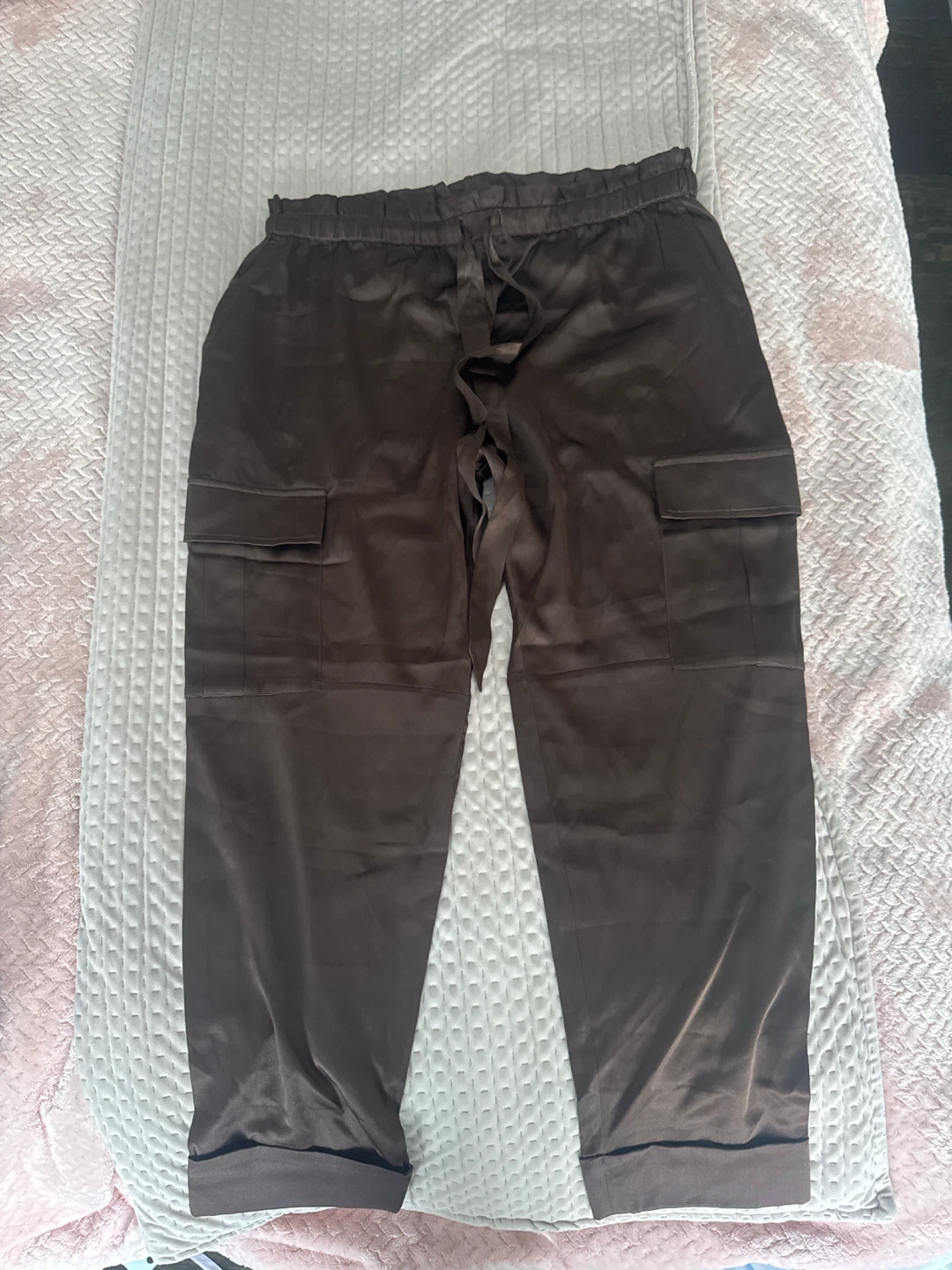 CAMI NYC Satin Cargo Pants