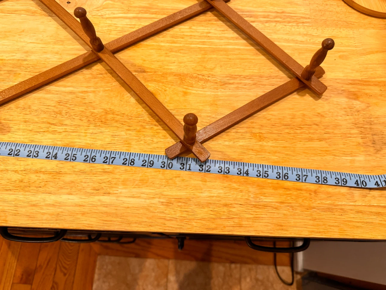 Wooden Accordion Wall Hanger Rack - photo 4