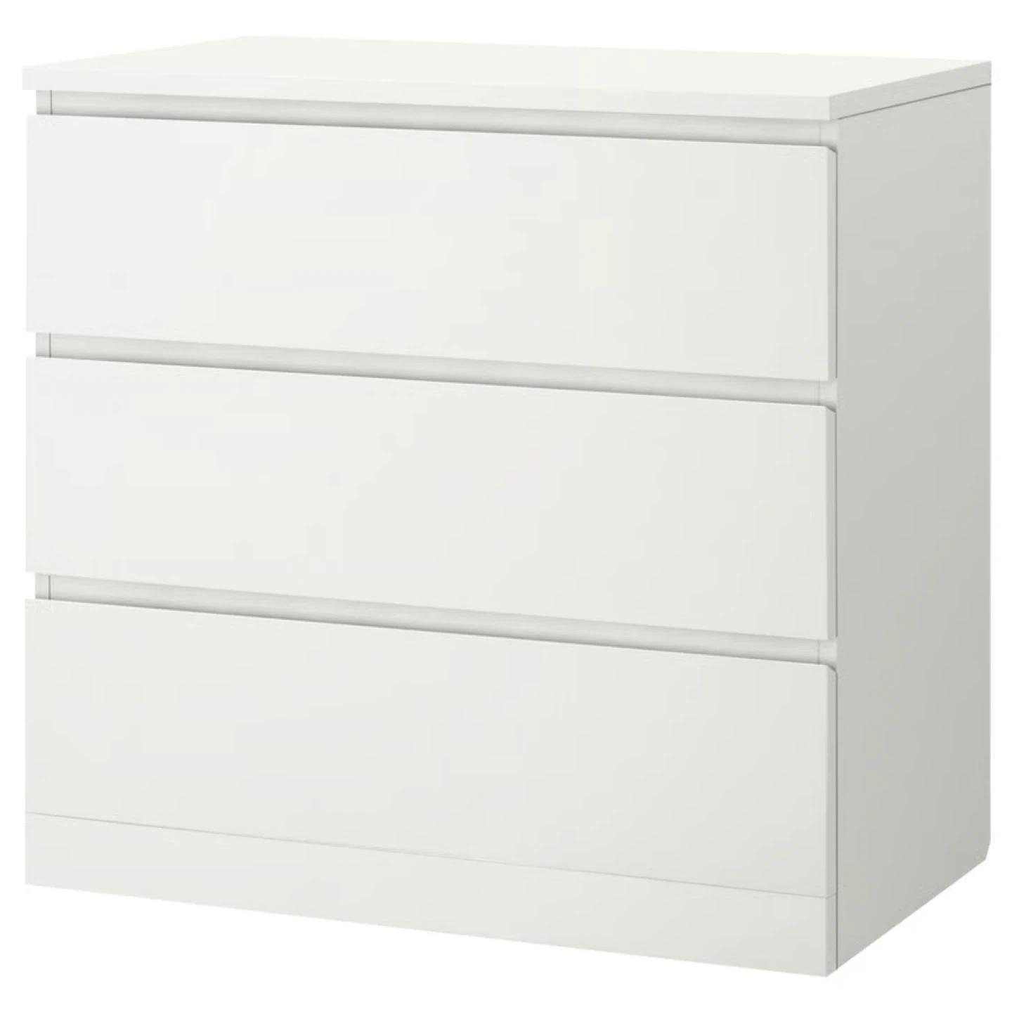 White 3-Drawer Dresser - photo 3