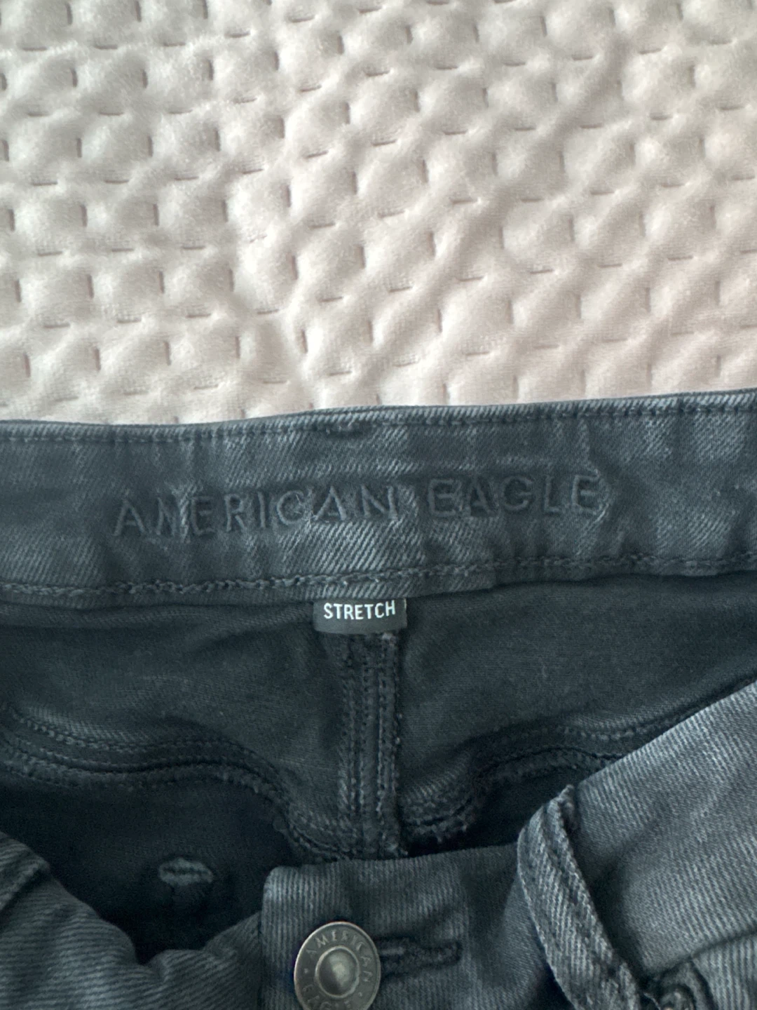 American Eagle Black Denim Cutoff Shorts - photo 4