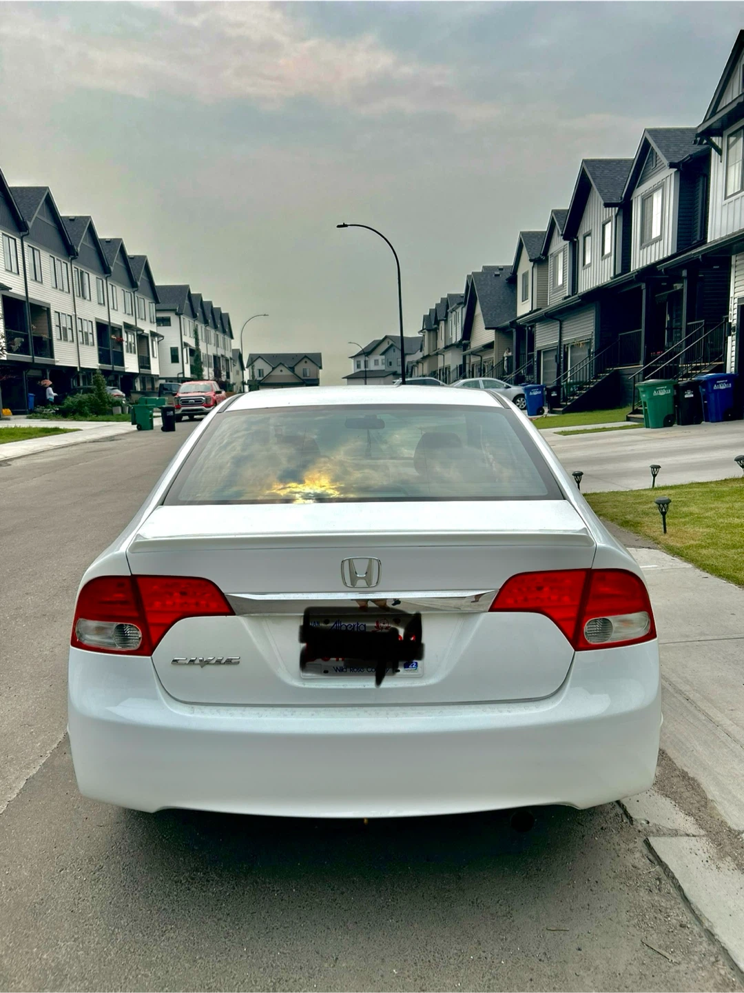 White Honda Civic Sedan