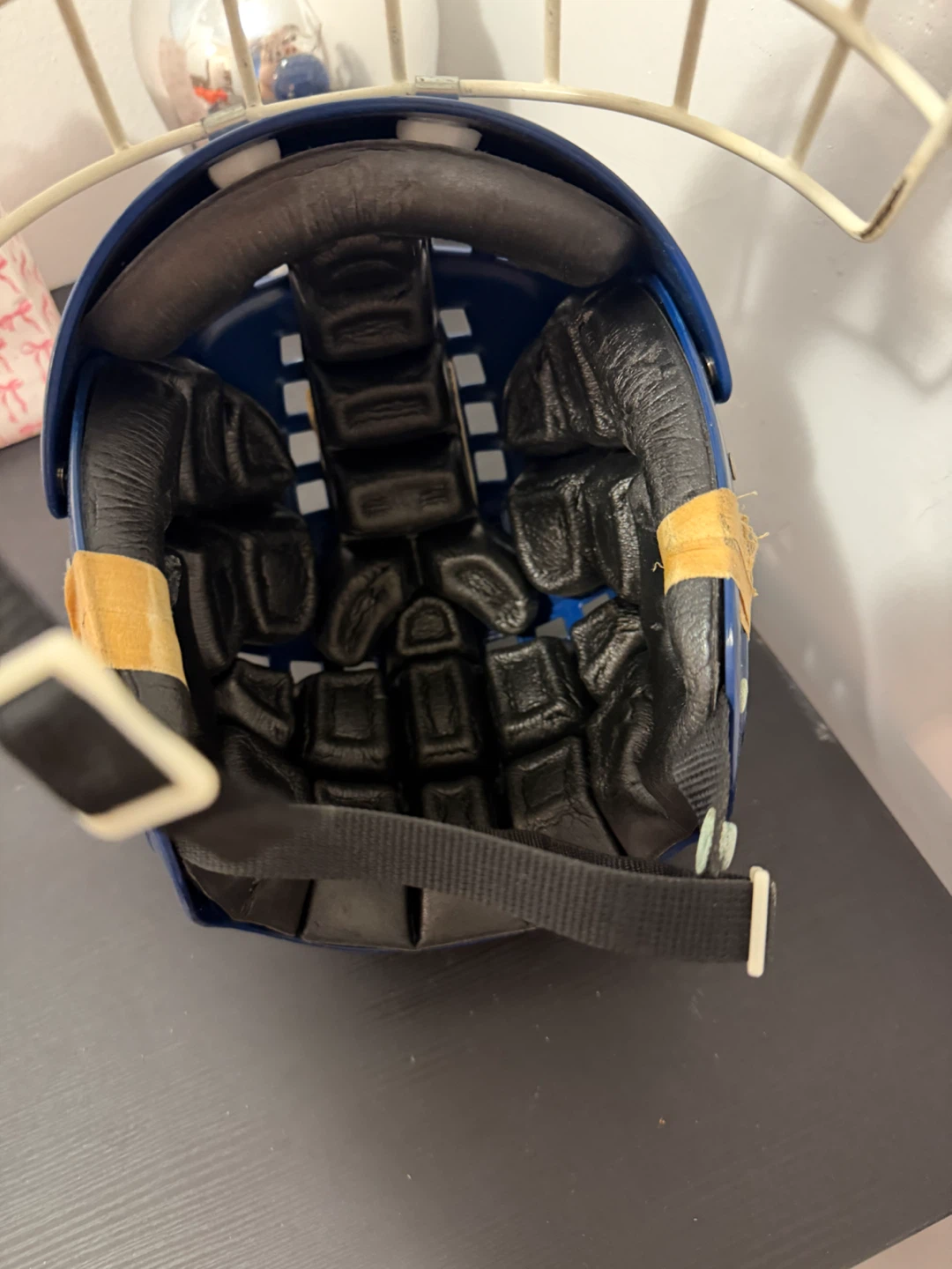 Vintage Jofa Blue Hockey Helmet with Cage - Size 6 1/2 - 7 1/4 - photo 4
