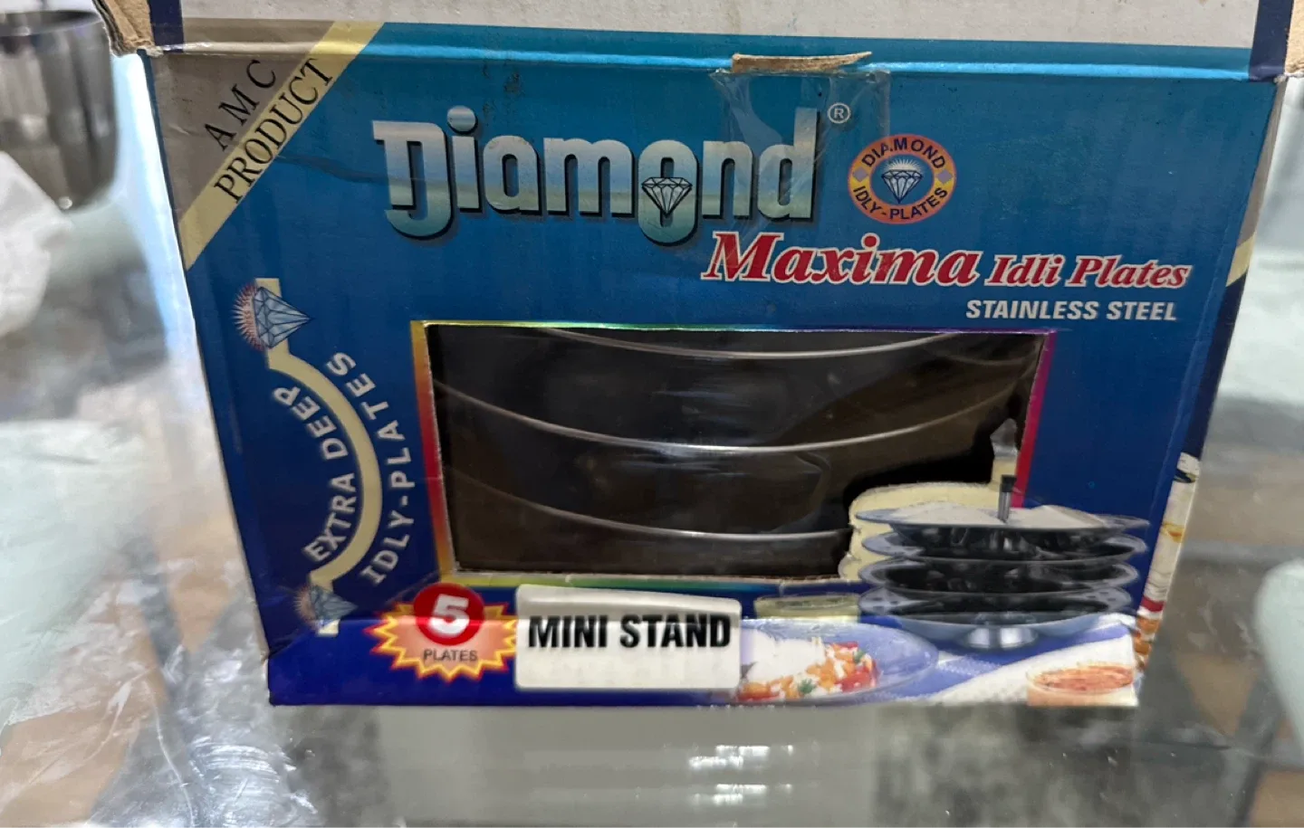 Diamond Maxima Stainless Steel Idly Plates (5 Plates)