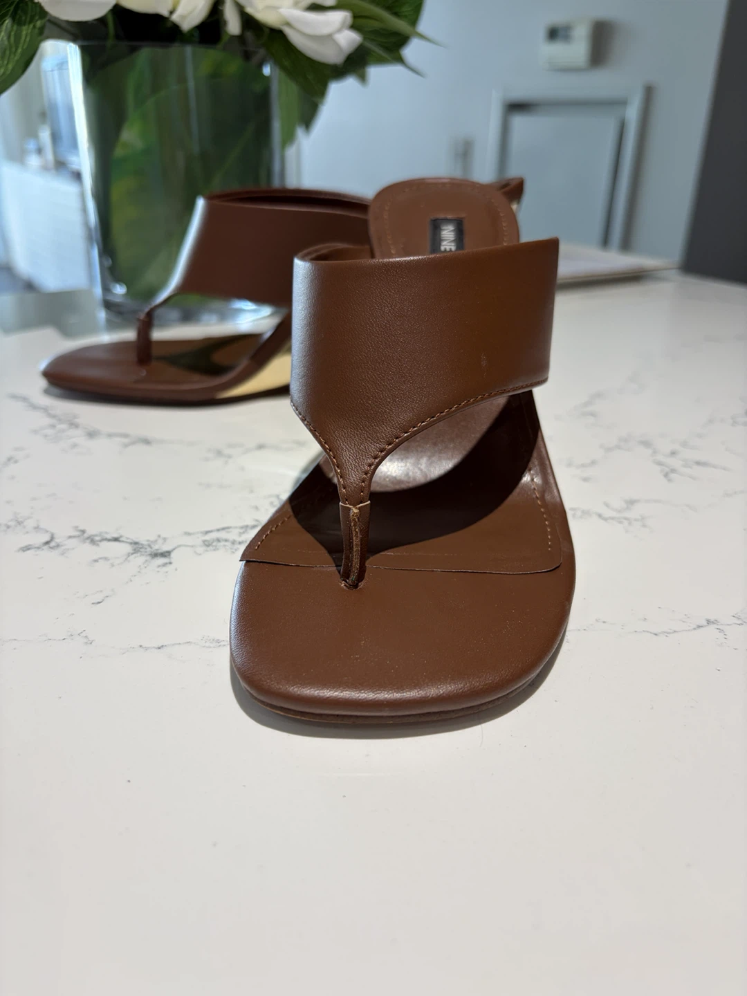 Nine West Brown Wedge Mules - photo 3
