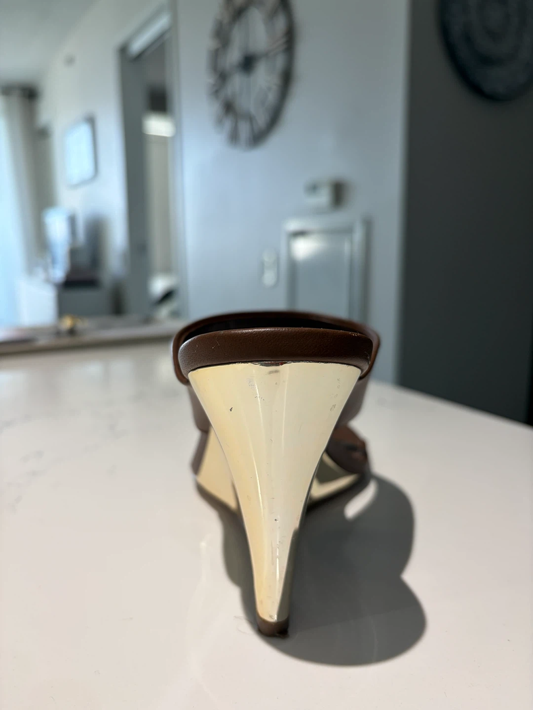Nine West Brown Wedge Mules - photo 4