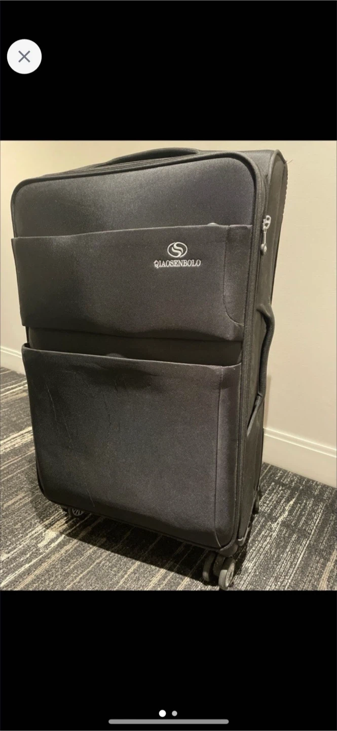 Large Checked Suitcase - photo 3