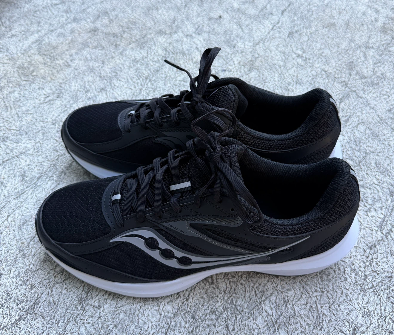 Saucony Men's Running Shoes - Black/White - Size 10W - photo 4