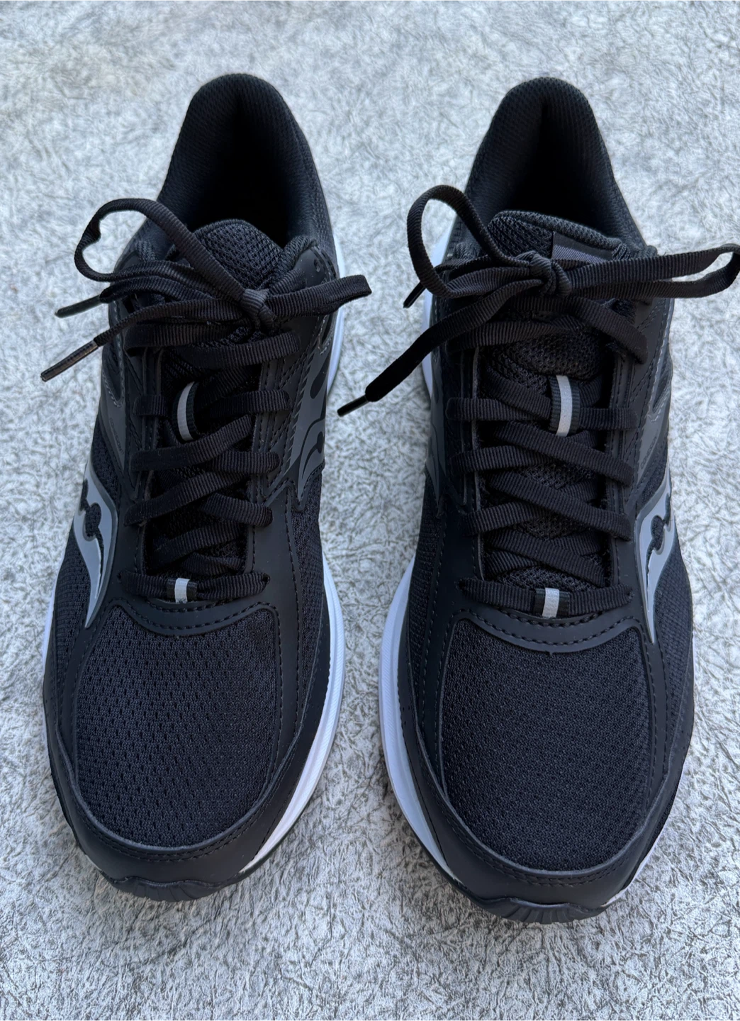 Saucony Men's Running Shoes - Black/White - Size 10W - photo 5