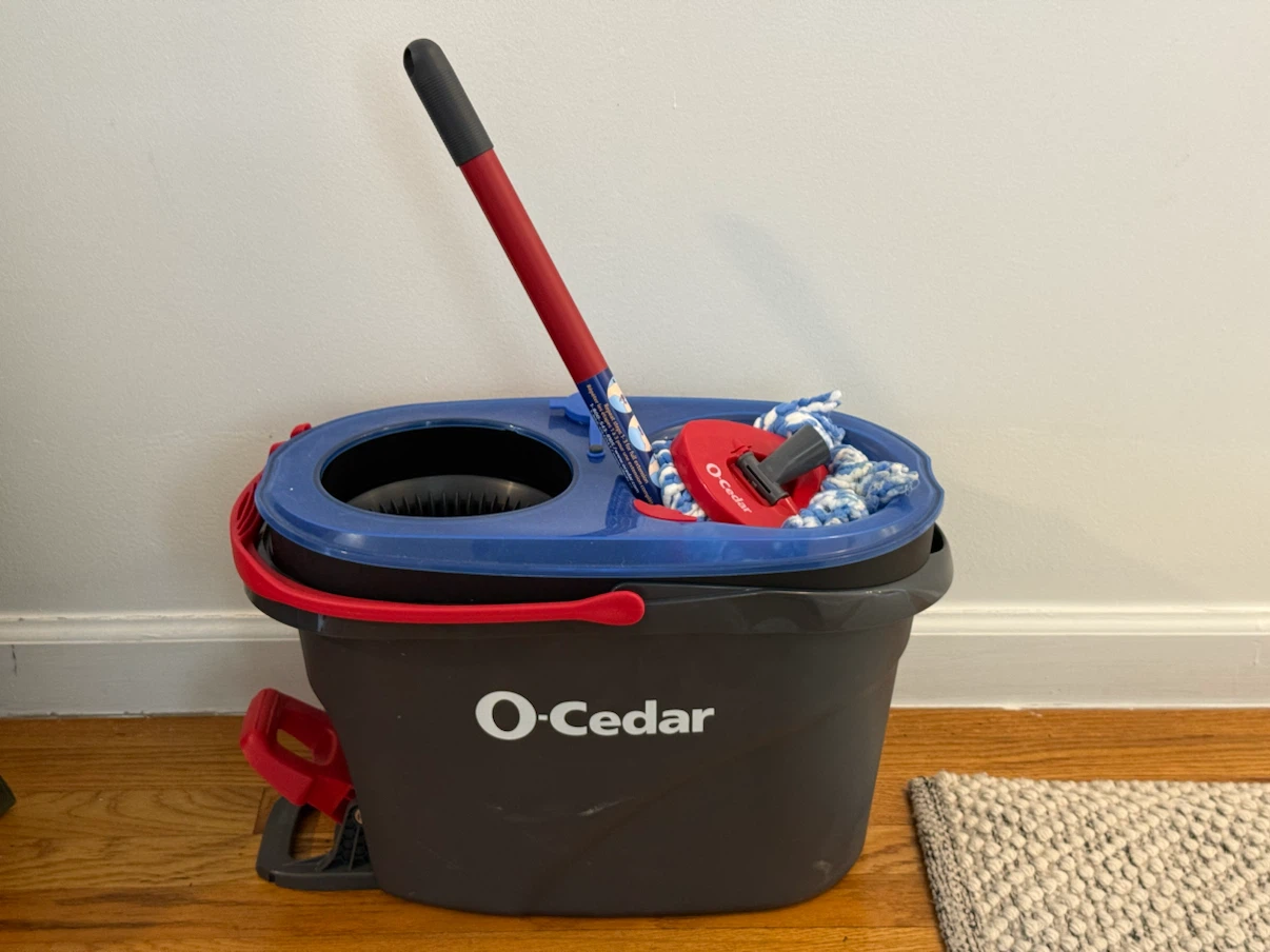 O-Cedar EasyWring Microfiber Spin Mop and Bucket System