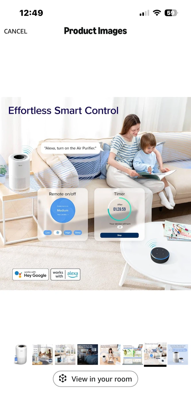 Levoit Air Purifier with HEPA Filter - photo 2