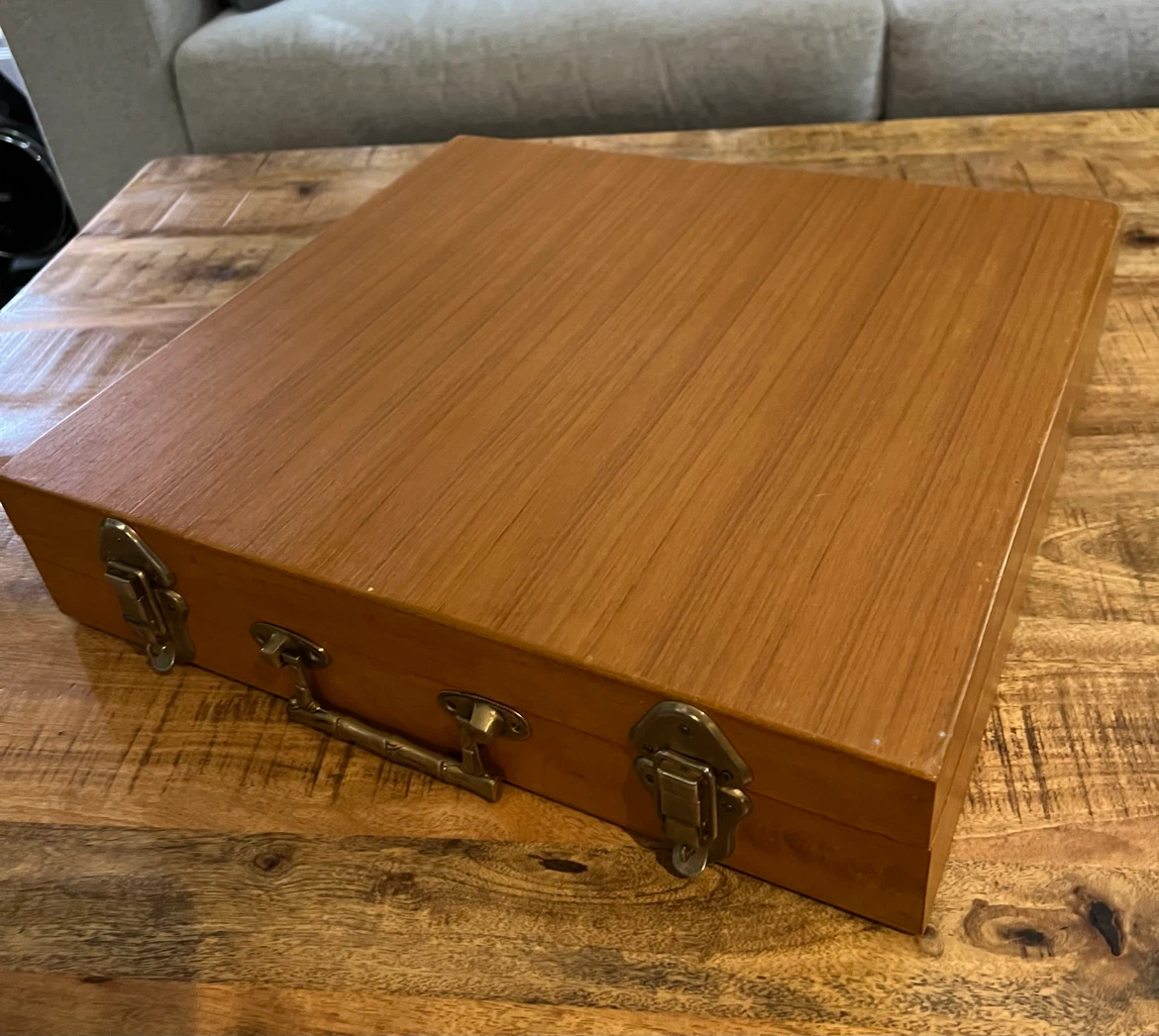 Vintage/Mid Century Teak Wood Case/Storage