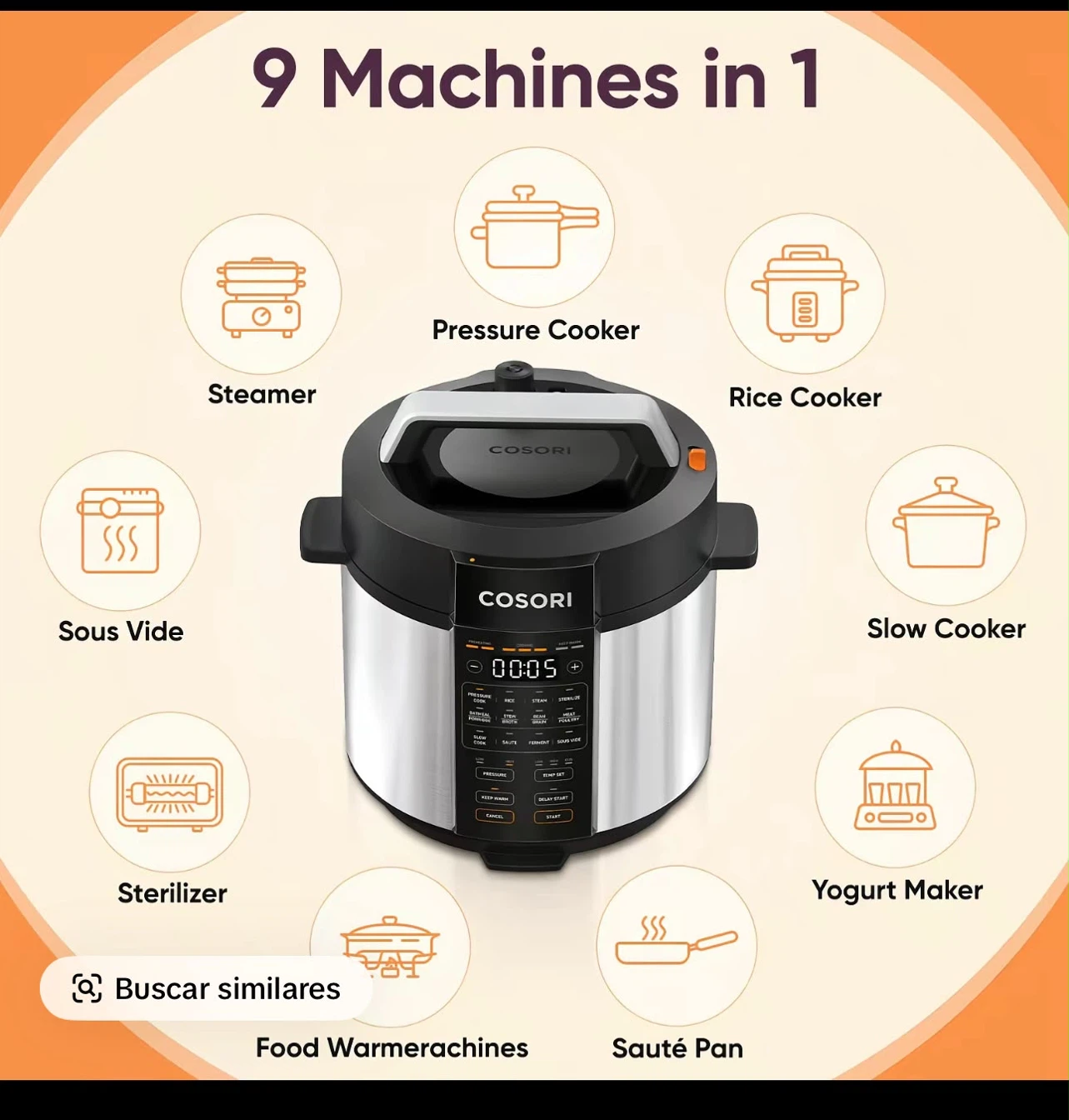 COSORI 9-in-1 Electric Pressure Cooker - photo 2