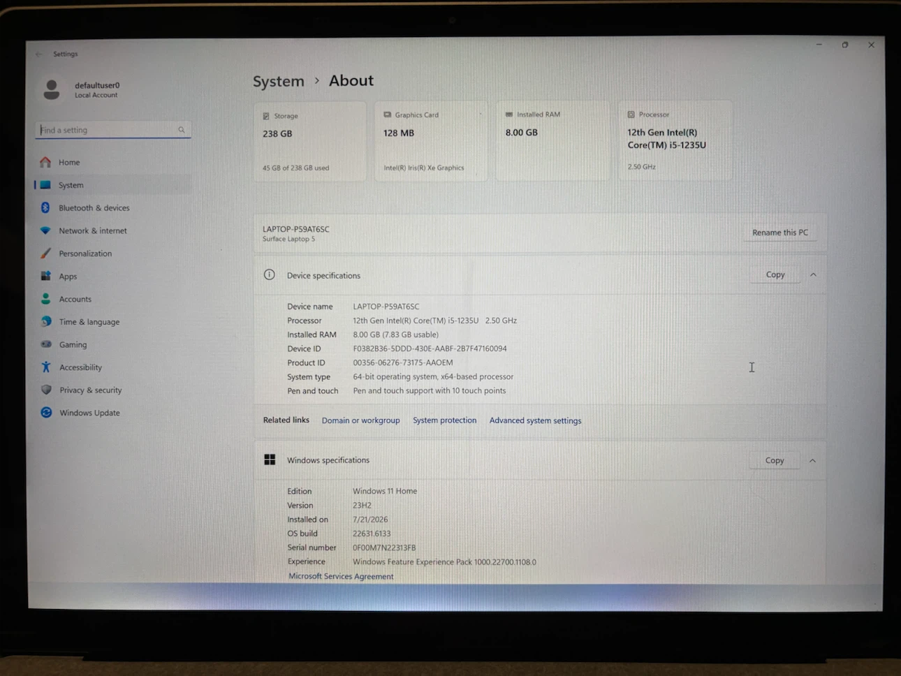 Microsoft Surface Laptop 5 13.5 inch 256 GB SSD - photo 5