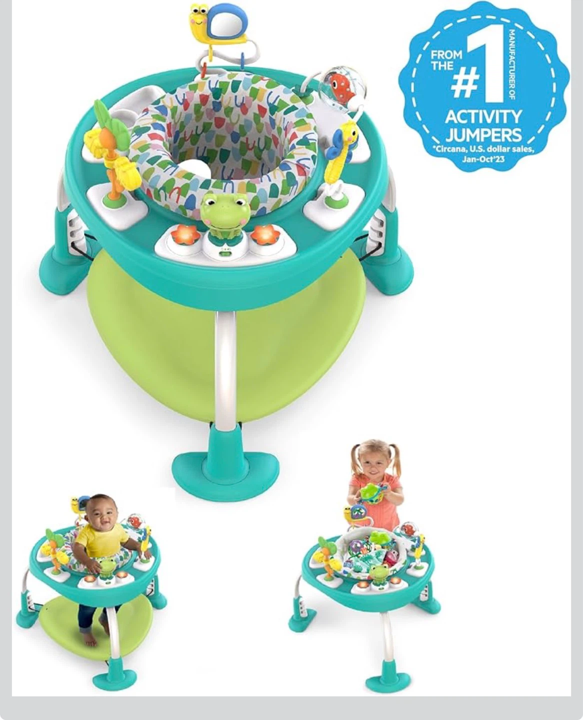 Bounce Bounce Baby 2-in-1 Activity Center Jumper & Table - photo 4