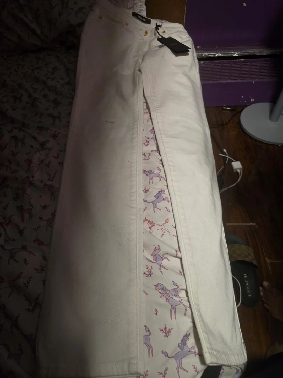 Versace White Medusa Jeans - photo 2