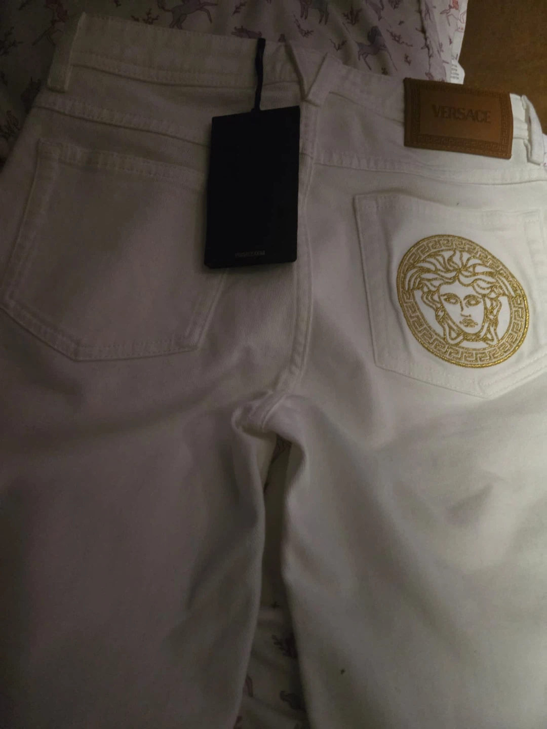 Versace White Medusa Jeans - photo 5