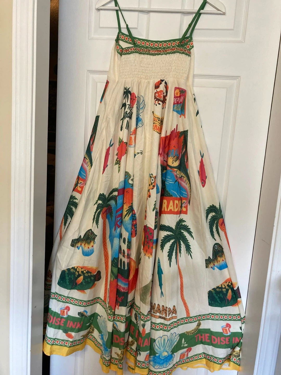 Maxi Dress with Tropical Paradise Print