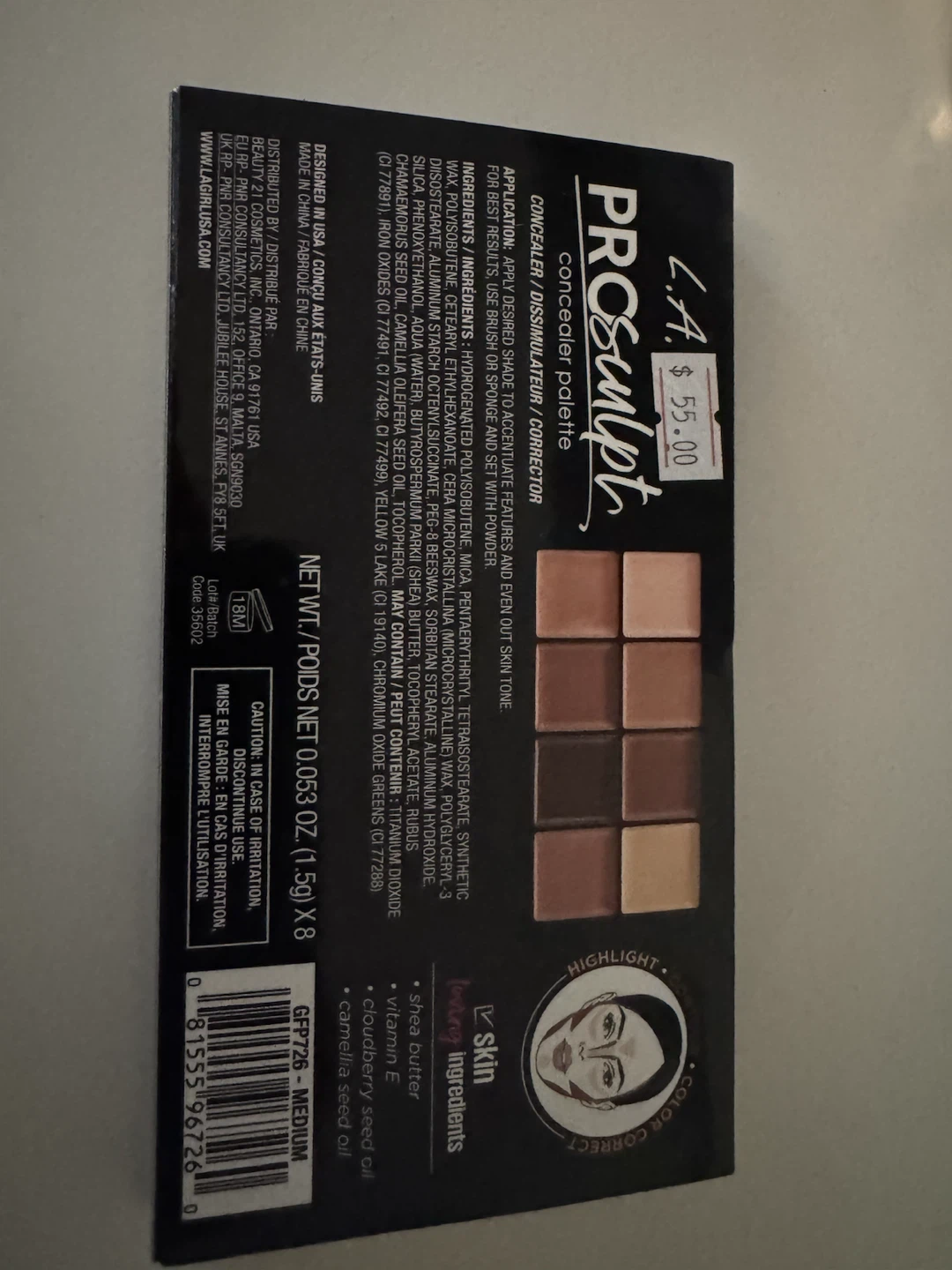 L.A. Girl ProSculpt Concealer Palette - photo 2
