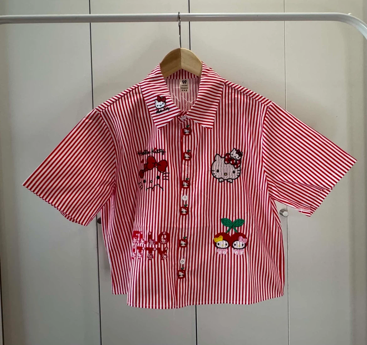 Hello Kitty Striped Button-Up Shirt