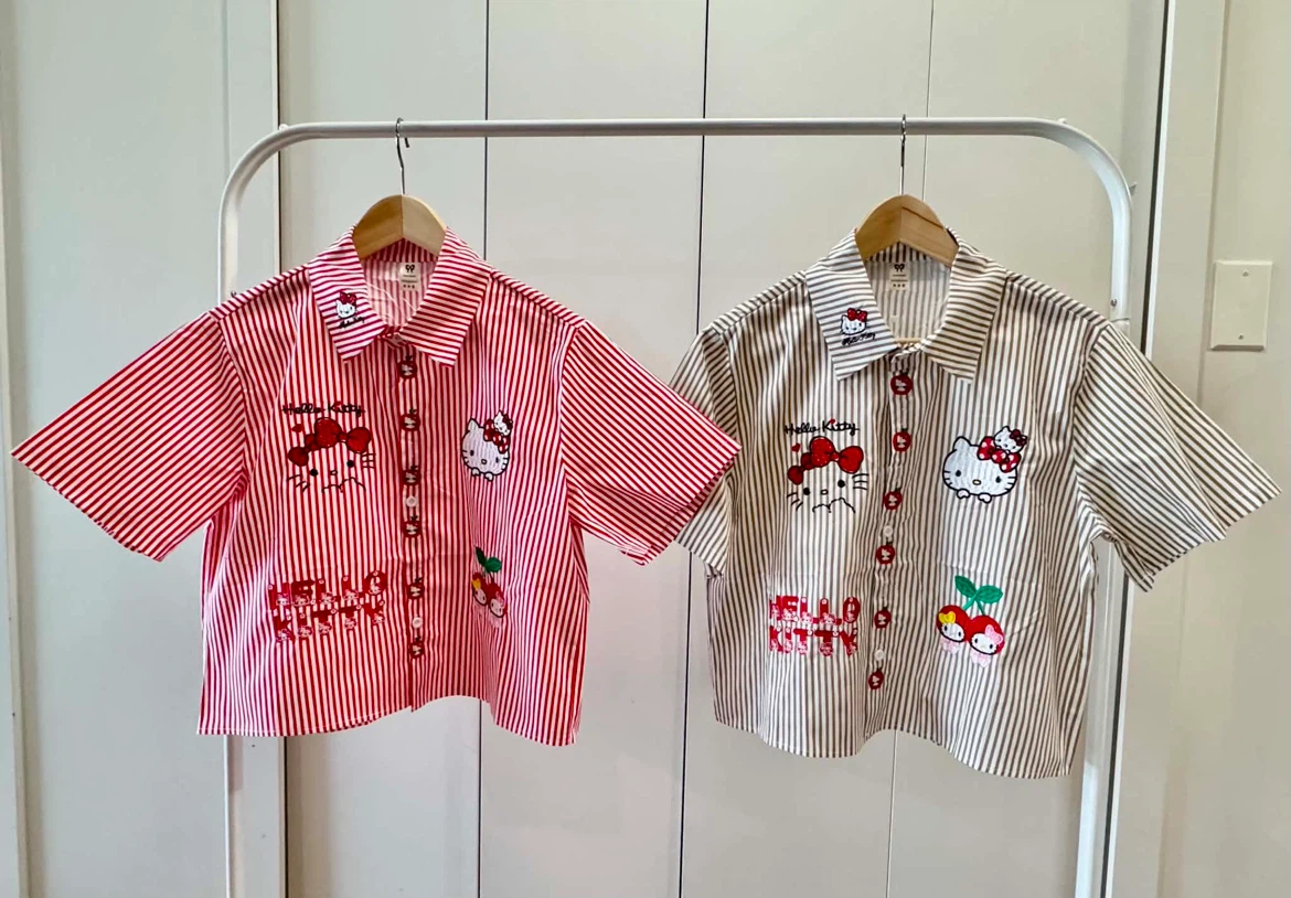 Hello Kitty Striped Button-Up Shirt - photo 2