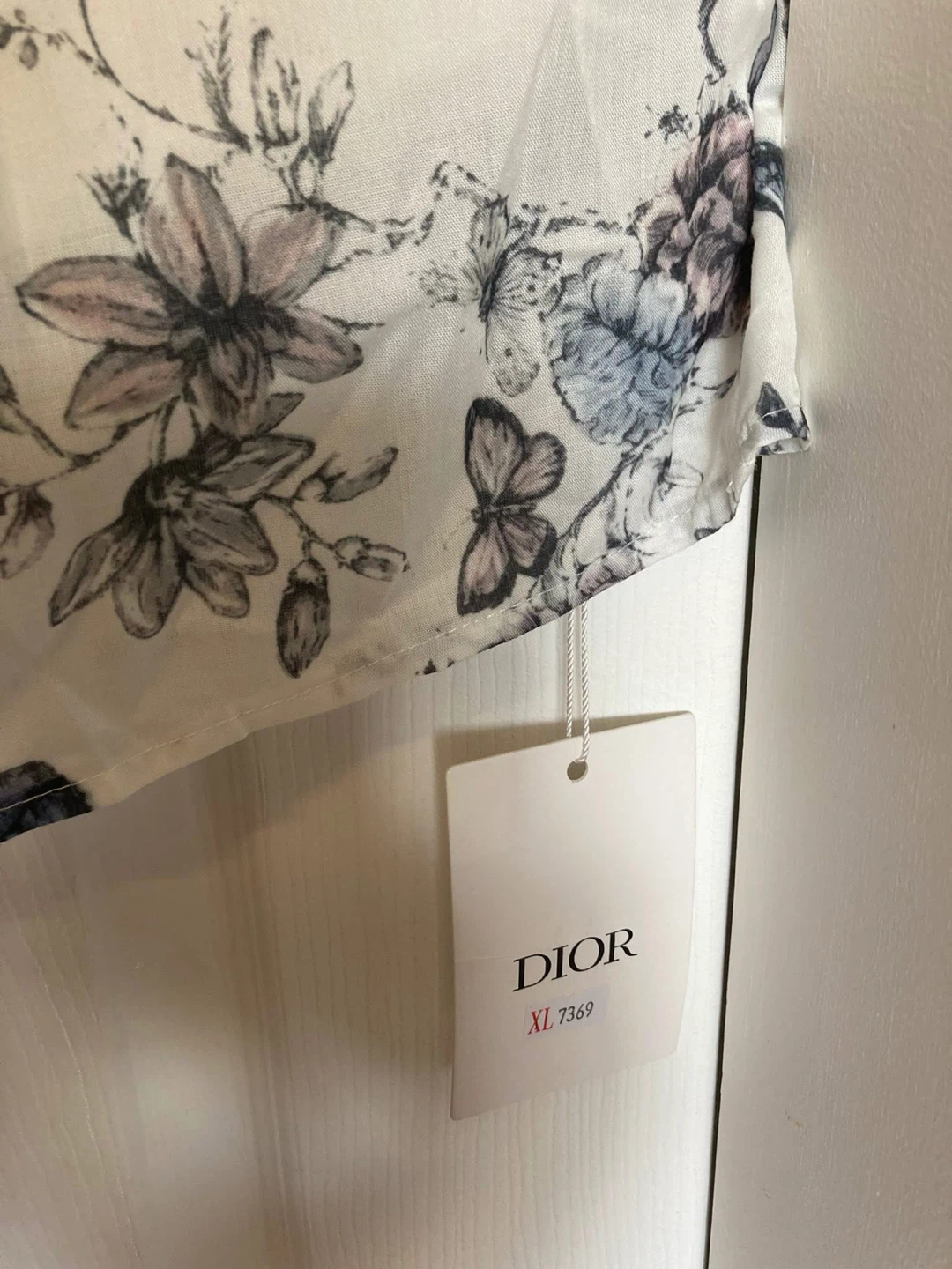 Dior Floral Print Dress with Belt - photo 2