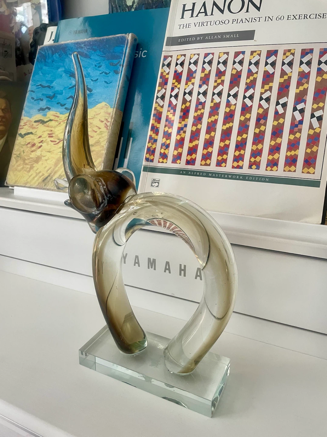 Vintage Art Glass Elephant Sculpture - photo 2