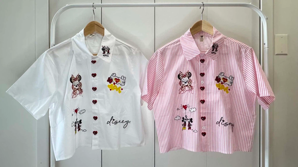 Disney Minnie Mouse Embroidered Button-Up Shirts (Set of 2) - photo 3