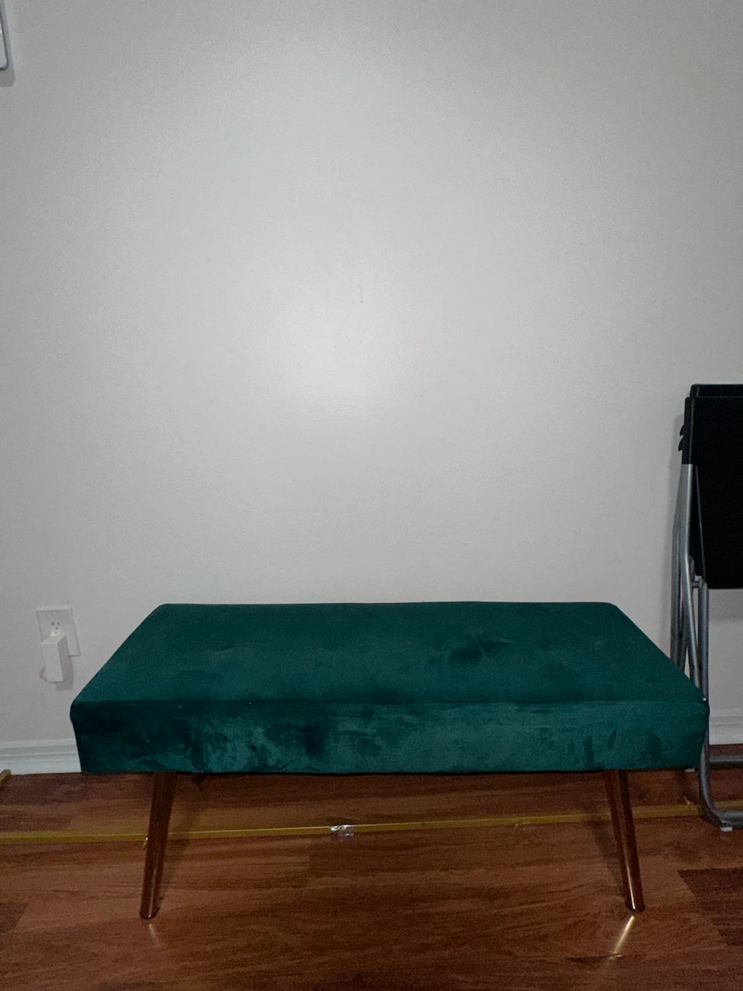 Emerald Green Velvet Accent Chairs/bench - photo 5