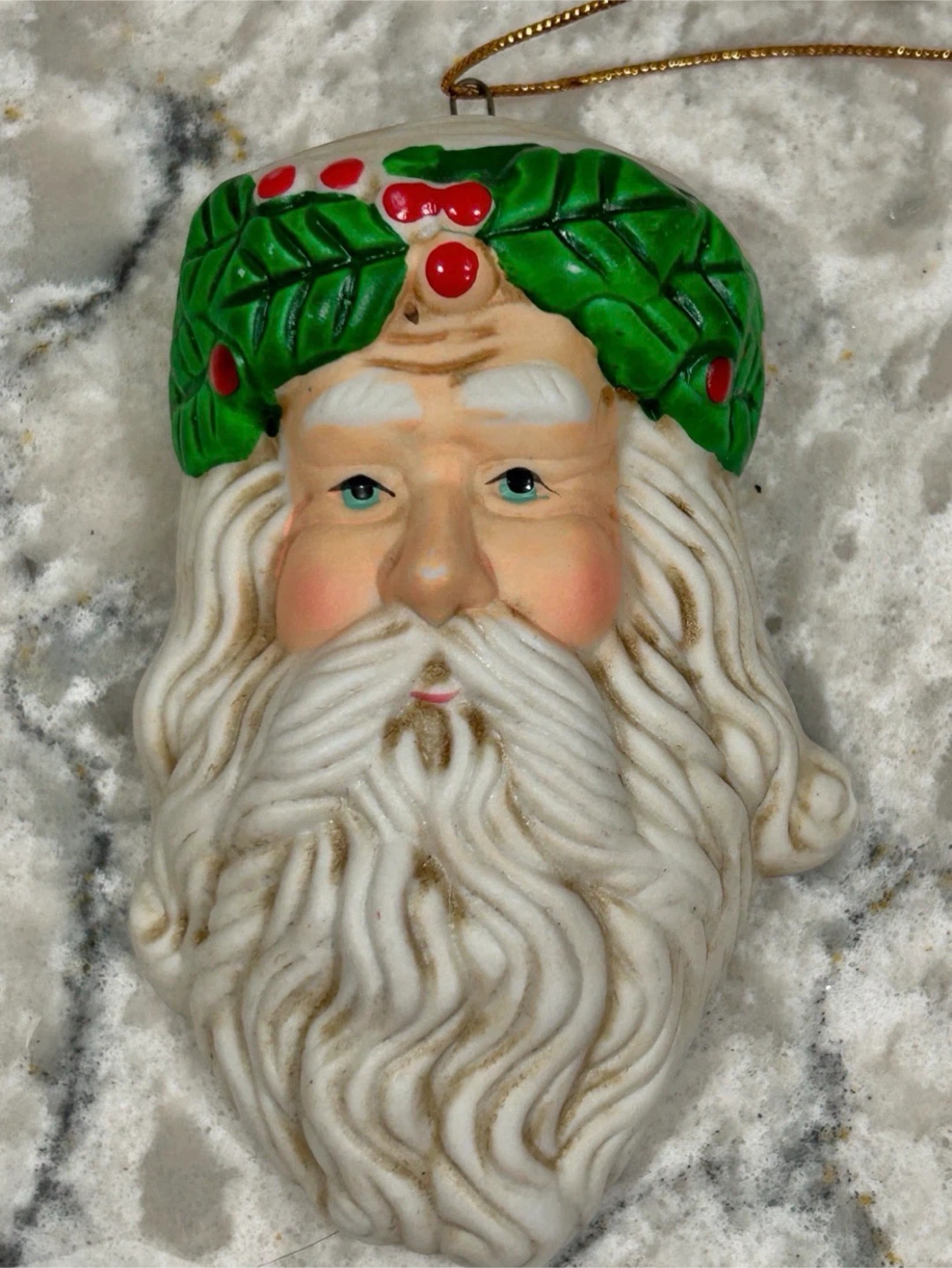 Santa w/ Swinging Legs, Santa Head, Heart Christmas Ornaments - photo 4