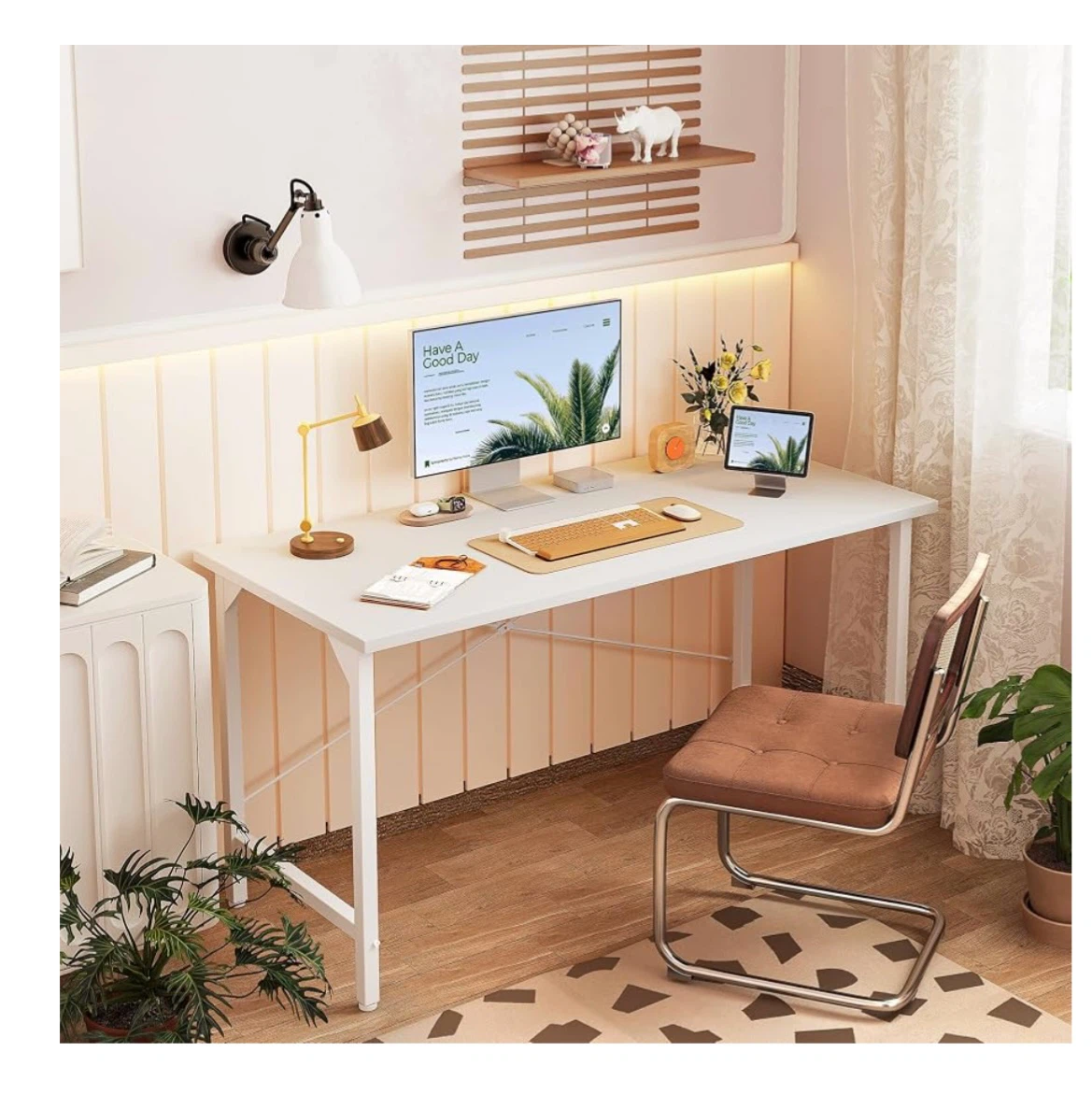White Study Desk - photo 3