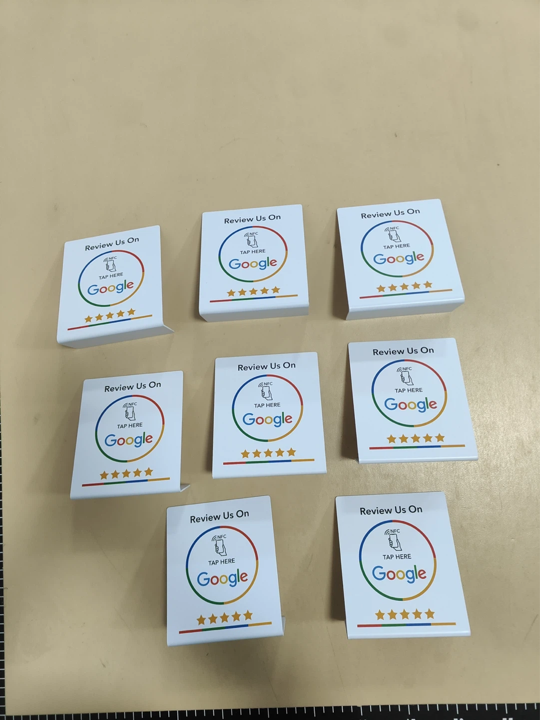 Google NFC Review Us On Stand (Set of 7)