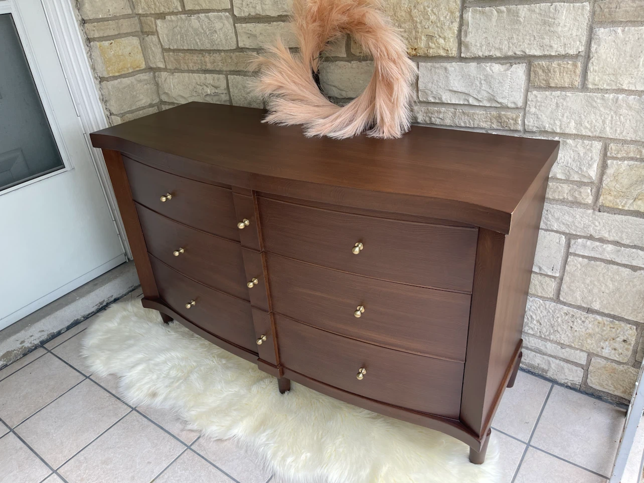 MCM Restored 6 drawers solid wood /available as a set too - photo 4