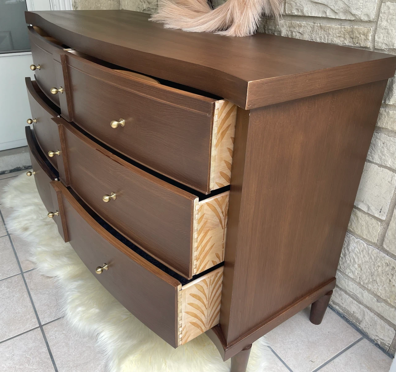 MCM Restored 6 drawers solid wood /available as a set too - photo 5