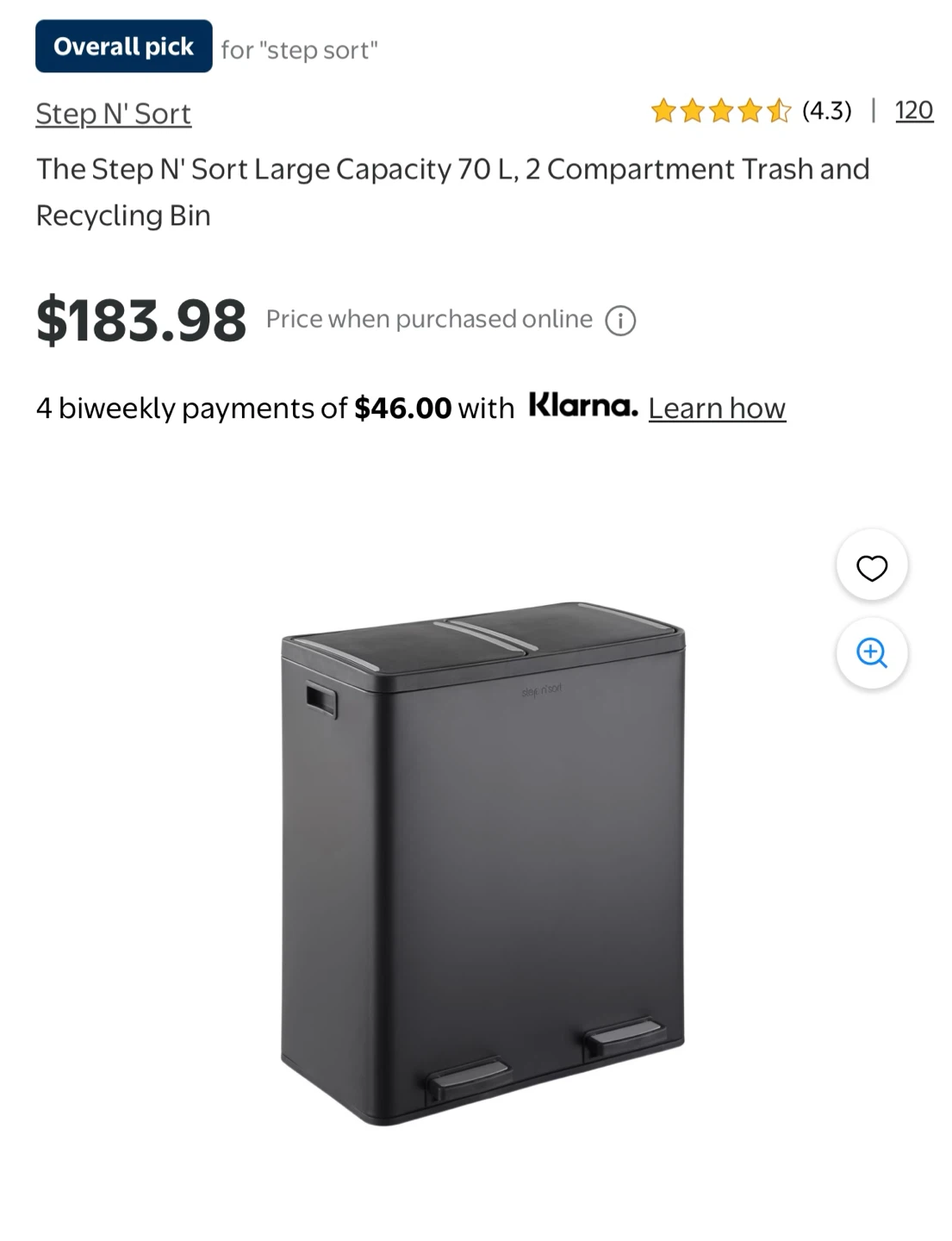 Step n' Sort Dual Bin