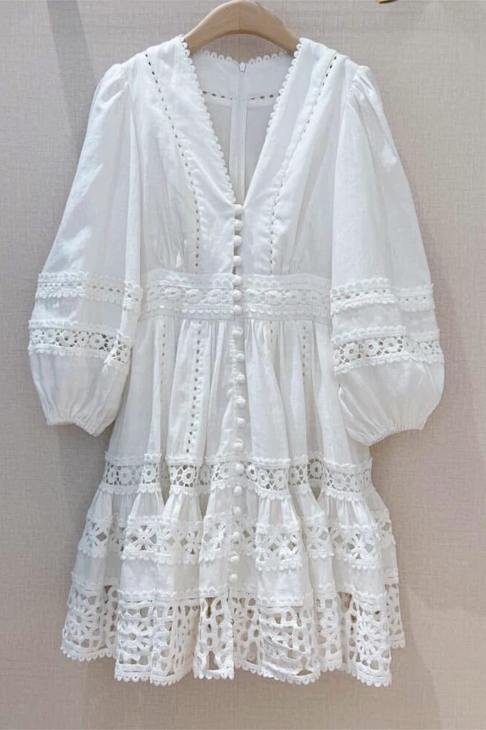 White Broderie Anglaise Mini Dress