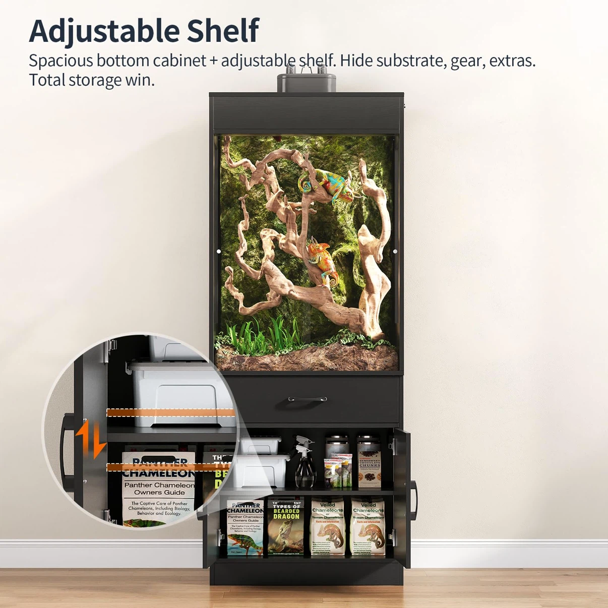 67 Gallon Reptile Tank Cabinet - photo 4