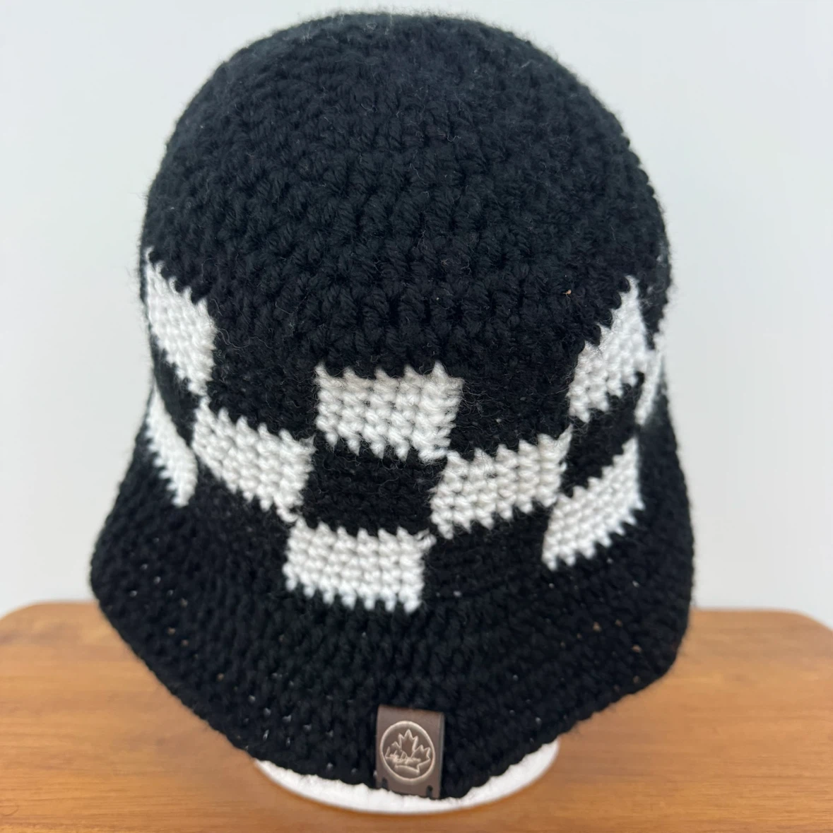 Crocheted Checker Bucket Hat - photo 4