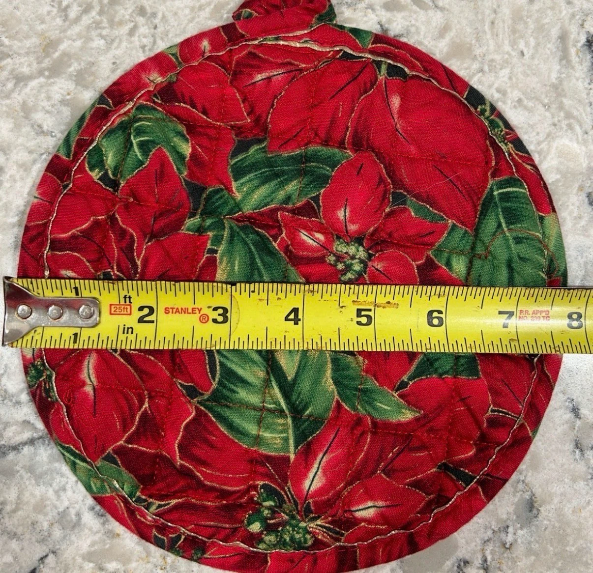 Floral Poinsettia Oven Mitts & Pot Holders Set - photo 5