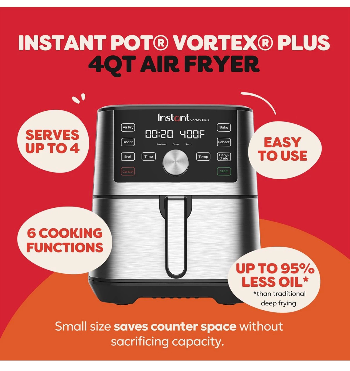 Instant Pot Vortex Plus 4QT Air Fryer - photo 4