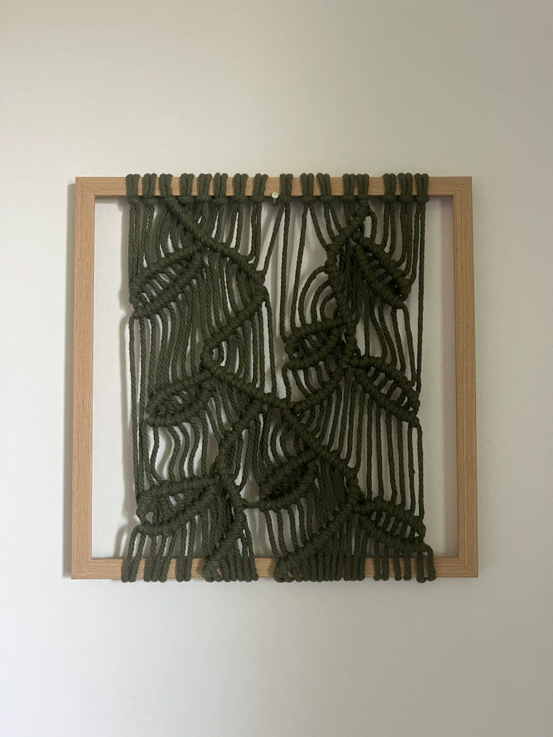Olive Green Macrame Wall Hanging