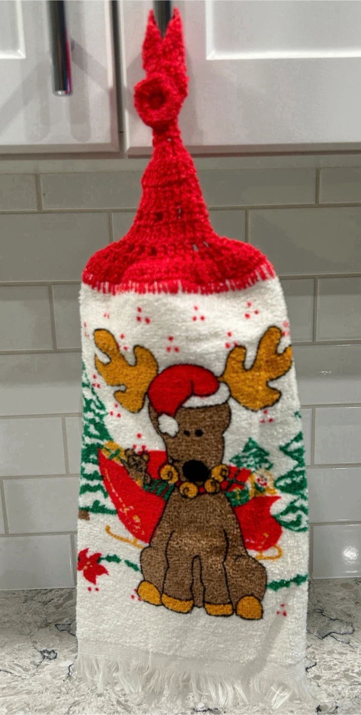 Christmas Reindeer/Moose Kitchen Towel