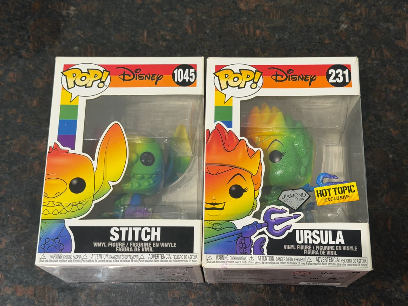 Funko Pop! Disney Stitch & Ursula Diamond Collection Figures
