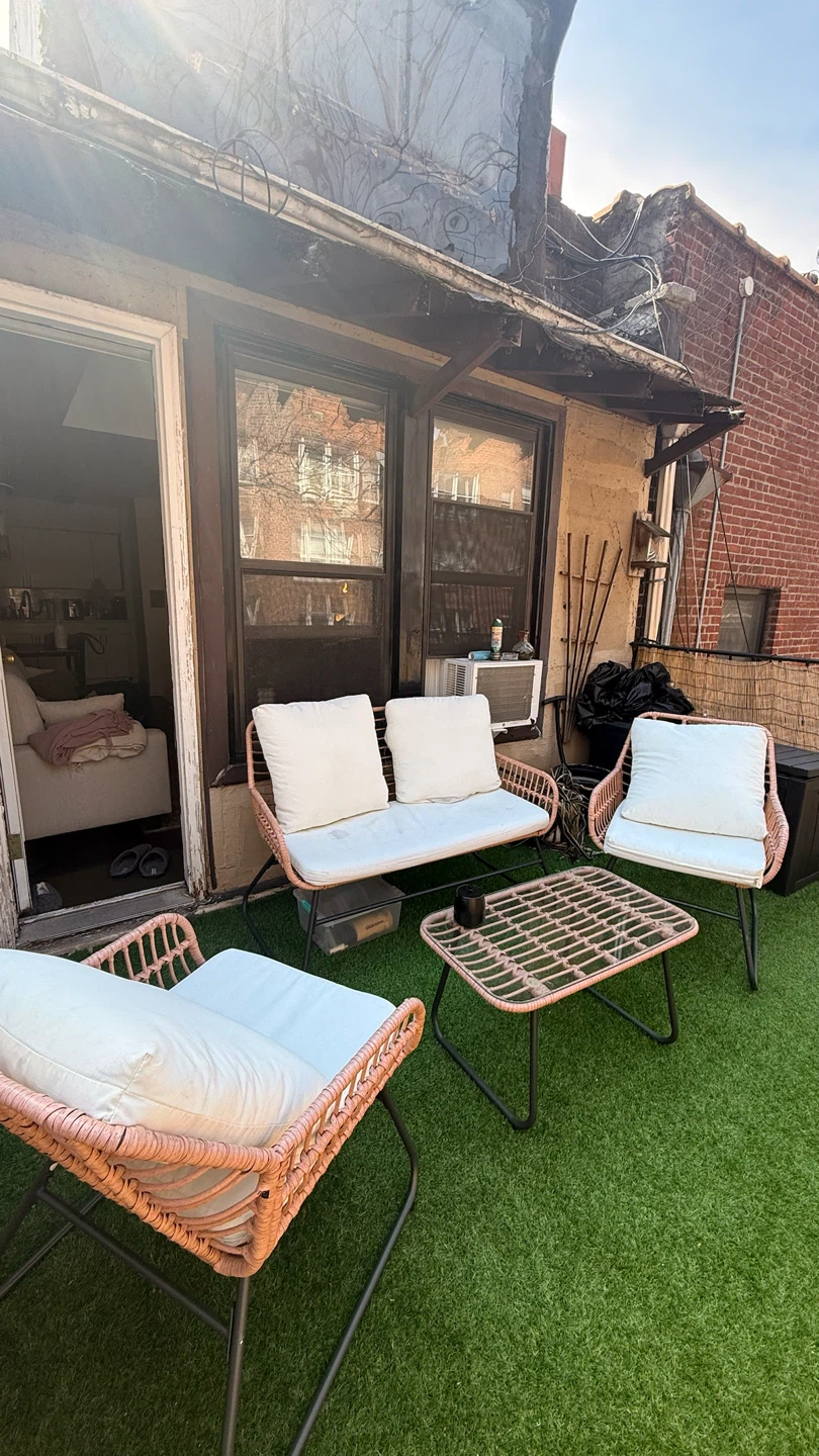 Wicker Patio Furniture Set with Table and Chairs